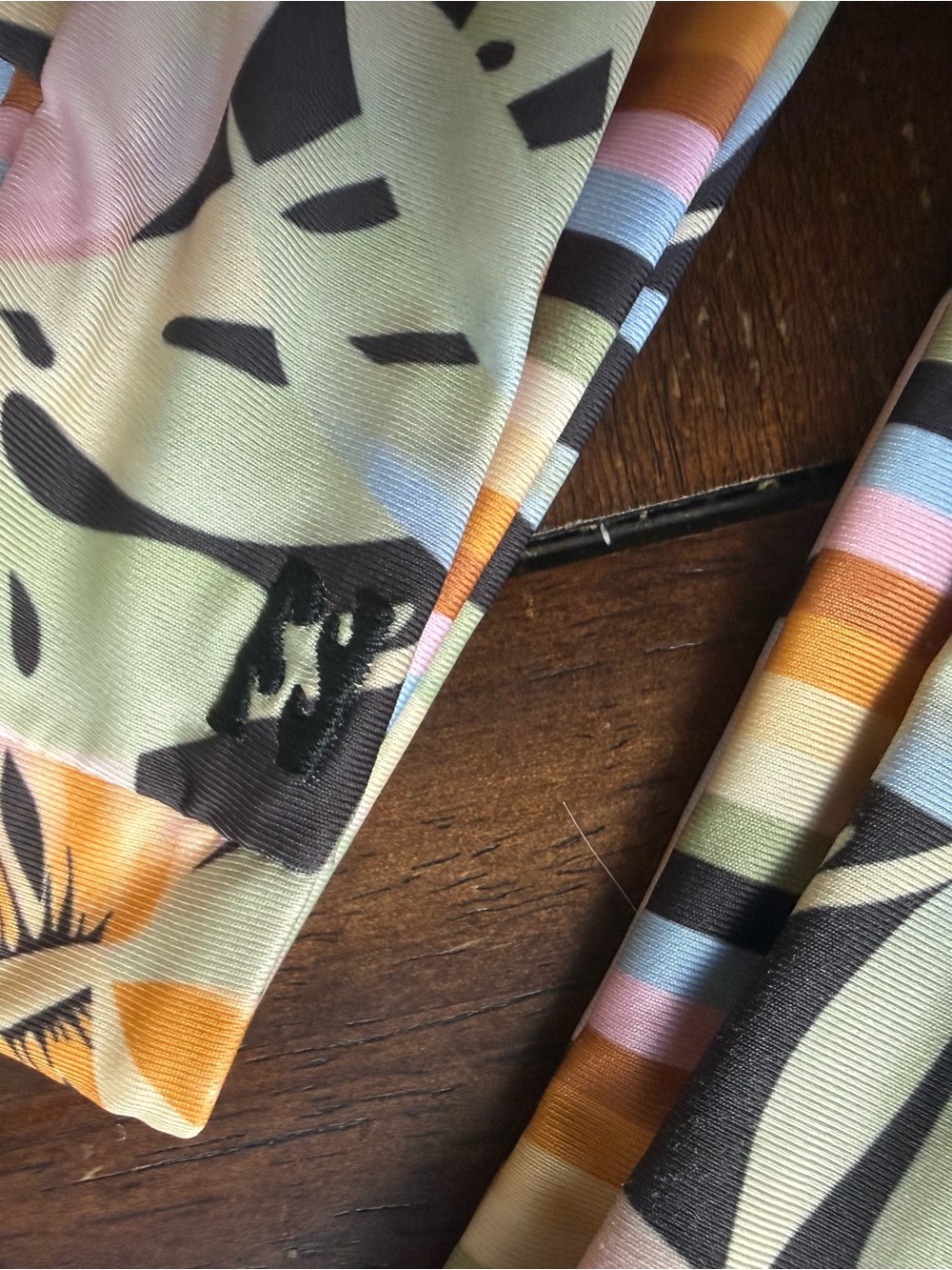 Billabong Stripe & Tropical Print Bikini Set - Picture 4 of 8